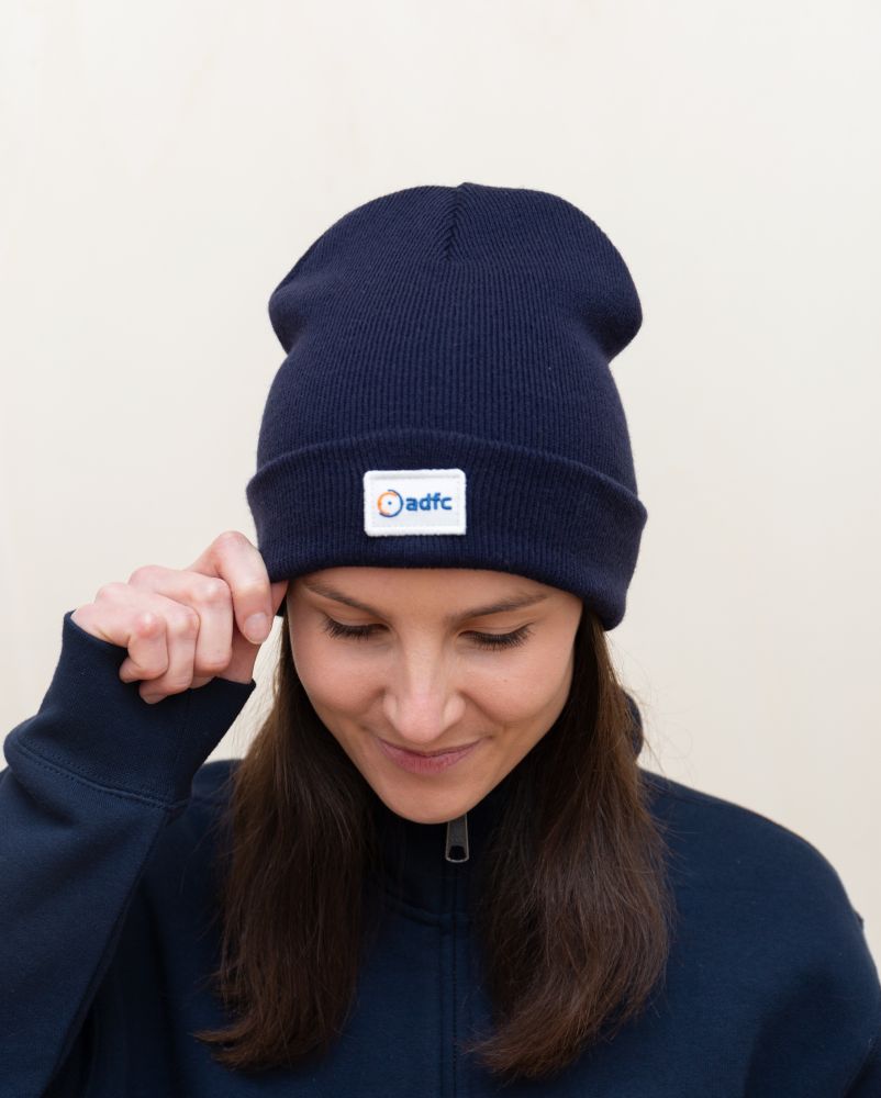 Beanie ADFC Logo blau