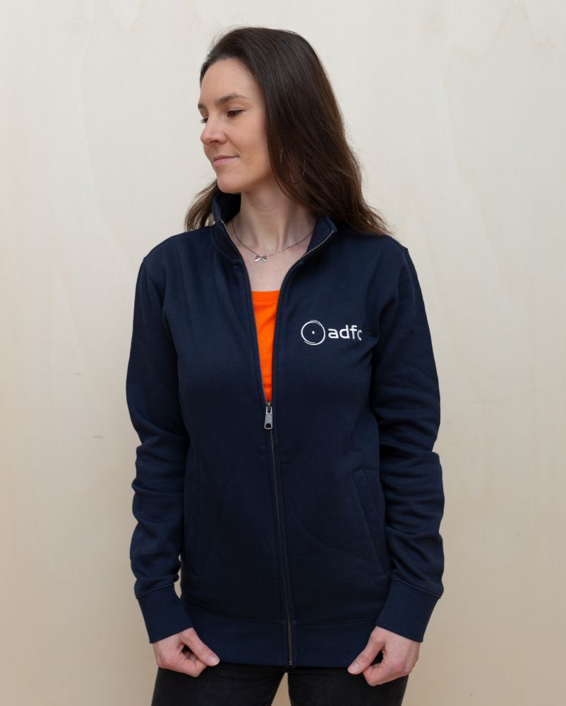 Zipper (w) ADFC Logo Stick blau