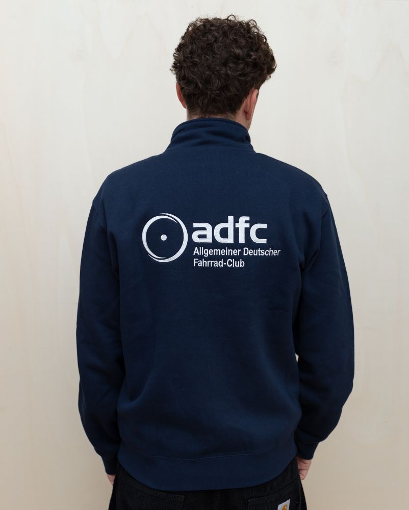 Zipper ADFC Logo Stick blau