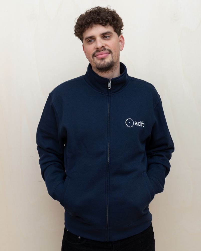 Zipper ADFC Logo Stick blau